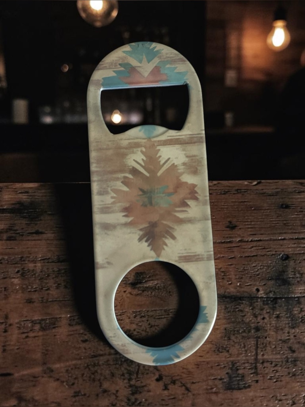 Southwestern Pattern Palm Bottle Opener